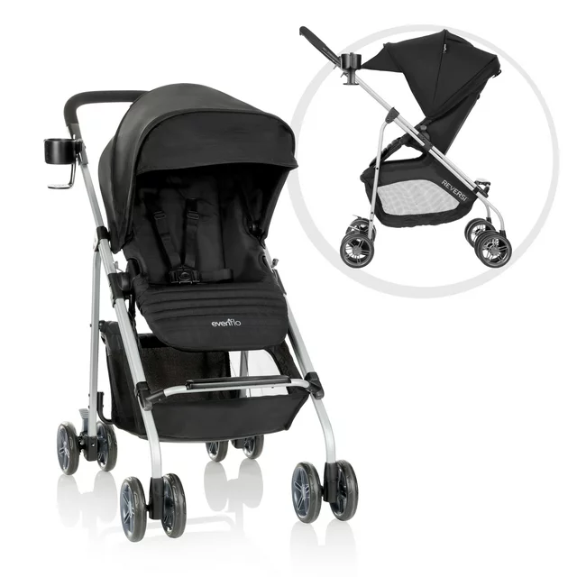 Evenflo Reversi Lightweight Reversible Stroller (Altair Black), Unisex